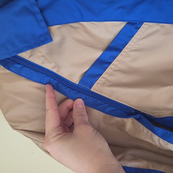 Jordan Utility Jacket M NWT Convertible Women's Blue and Tan $175 - Picture 7 of 13